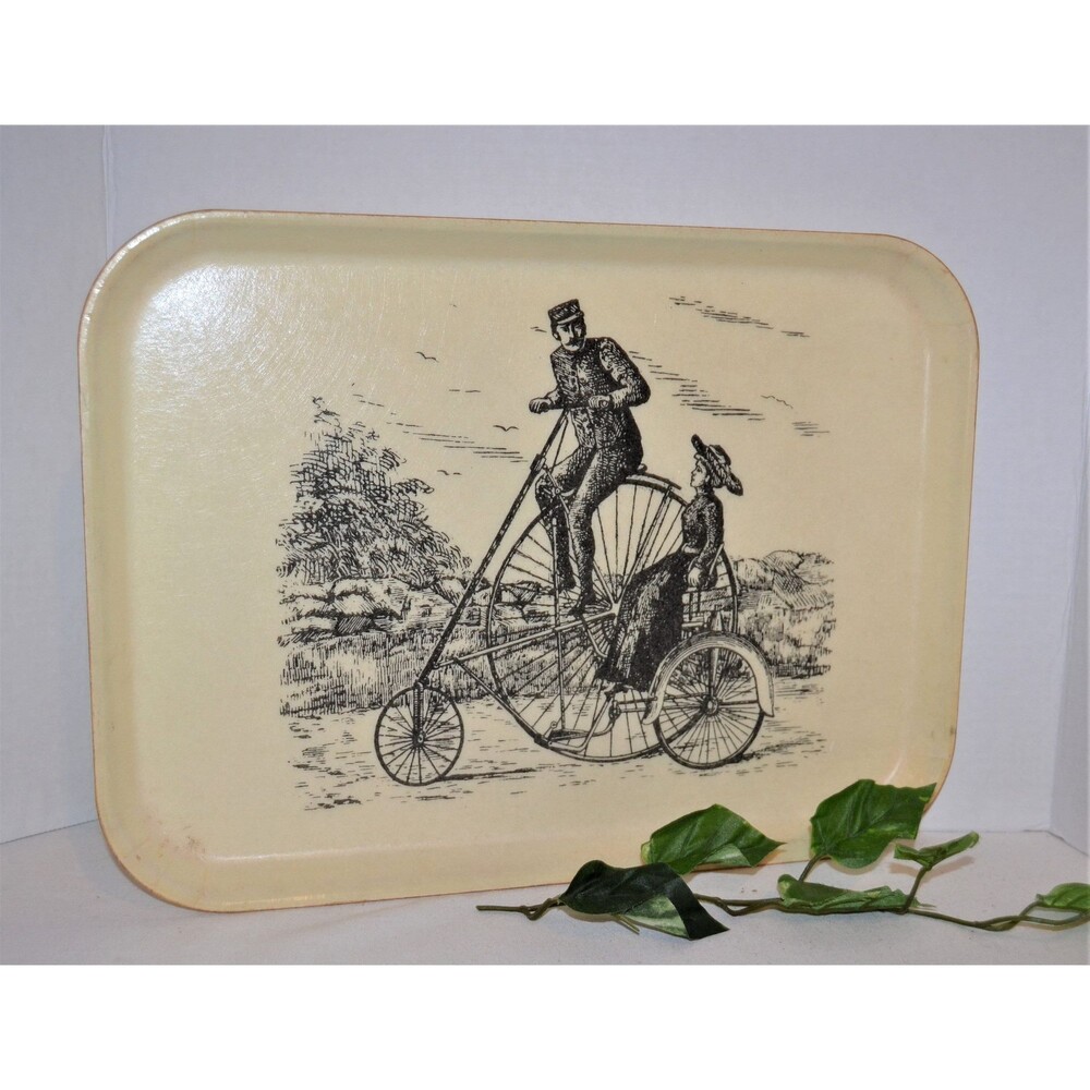 Vintage High Wheeler Tray for Lap Vanity Dresser Table